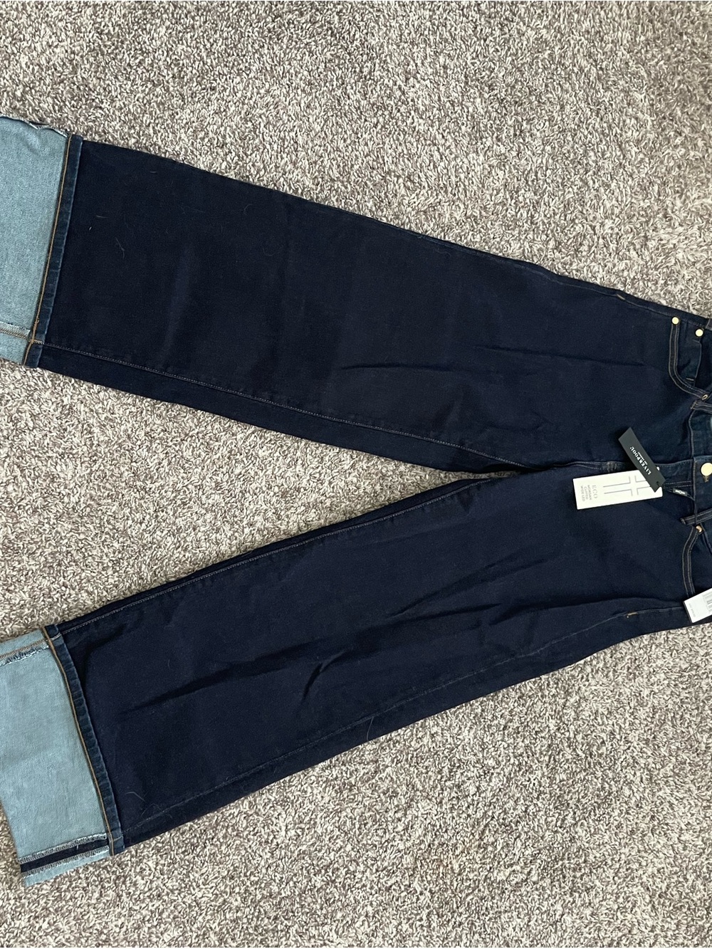 Liverpool Morgan Cuffed Wide Leg Jeans NWT (size 8) - Picture 2 of 4